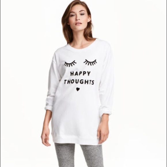 h&m happy sweatshirt